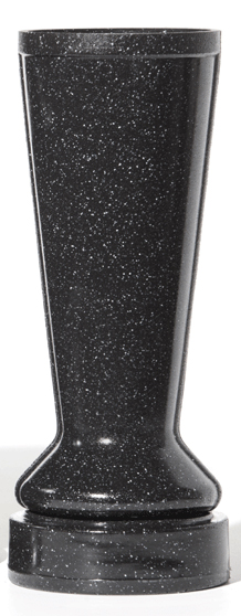 ForeverSafe™ Black Granite Cemetery Vase