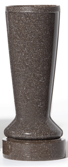 ForeverSafe™ Brown Granite Cemetery Vase